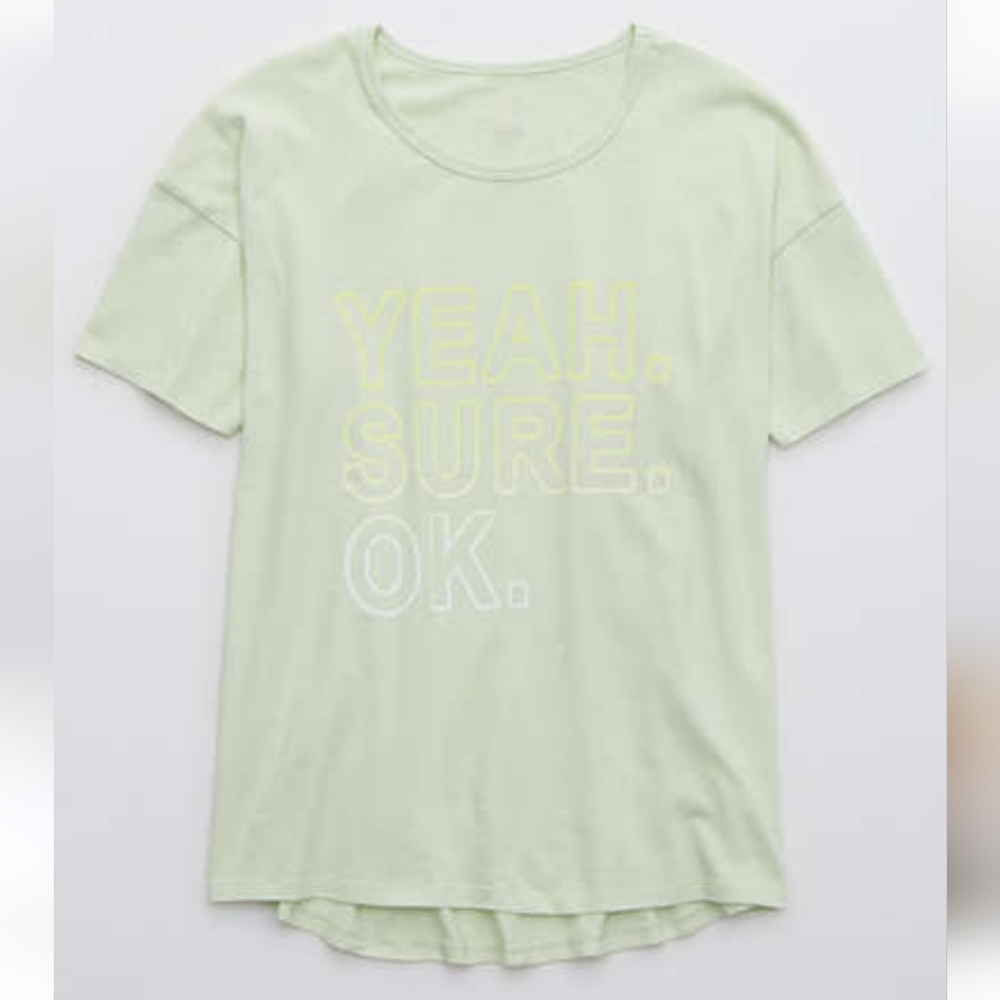 NWOT Offline by Aerie Yeah Sure OK Oversized Graphic Tshirt